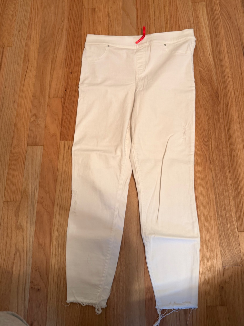 SPANX White Skinny Jeans - Stretch Slim Fit